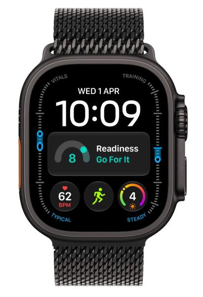 Watch Acc/ 49/ Black Titan.Milanese Loop - M 
