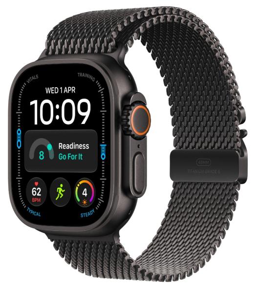 Watch Acc/ 49/ Black Titan.Milanese Loop - M 
