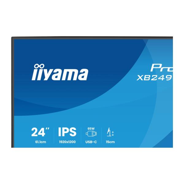24" iiyama XB2495WSC-B1: IPS, WXGA, USB-C, HAS 