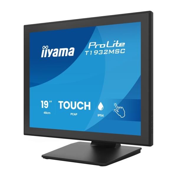 19" iiyama T1932MSC-B2S: SXGA, IPS, IP54 
