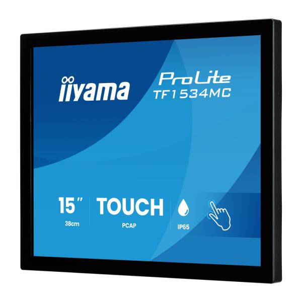 15" iiyama TF1534MC-B8X: TN, XGA, 10P, IP65 