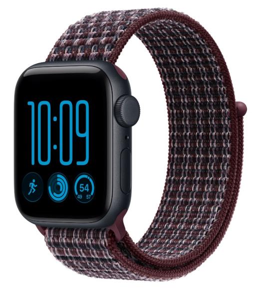 Watch Acc/ 40/ Burgundy Plaid Sport Loop 