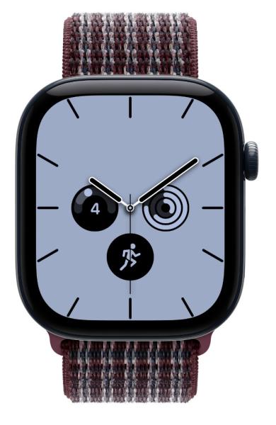Watch Acc/ 46/ Burgundy Plaid Sport Loop 