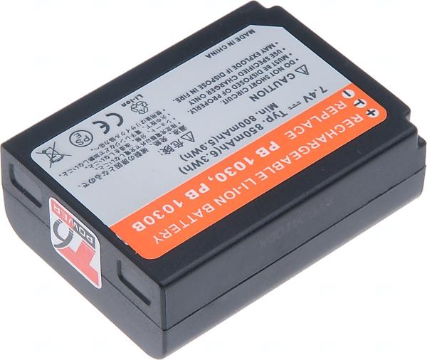 Baterie T6 power Samsung BP1030, 850mAh, černá 