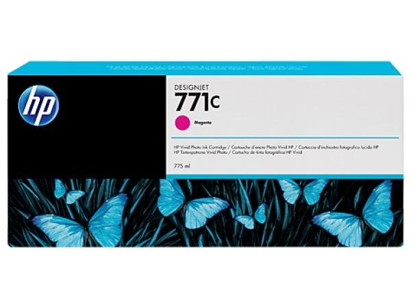 HP 771C Magenta DJ Ink Cart,  775 ml,  B6Y09A