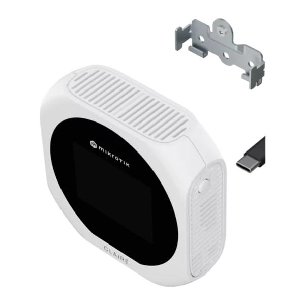 MikroTIk IAQM-THC2PV-W, Claire - Air Quality Monitor, CO2, Temp, RH, PM2.5/ 10, VOC, biela 