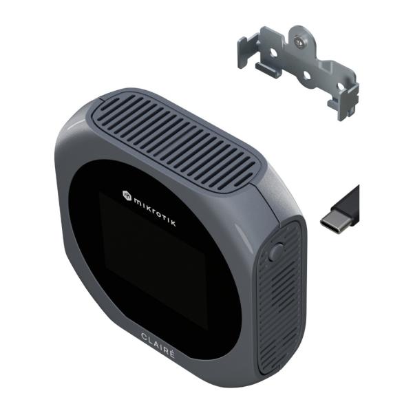 Mikrotik IAQM-THC2PV-G, Claire - Air Quality Monitor, CO2, Temp, RH, PM2.5/ 10, VOC, sivá 