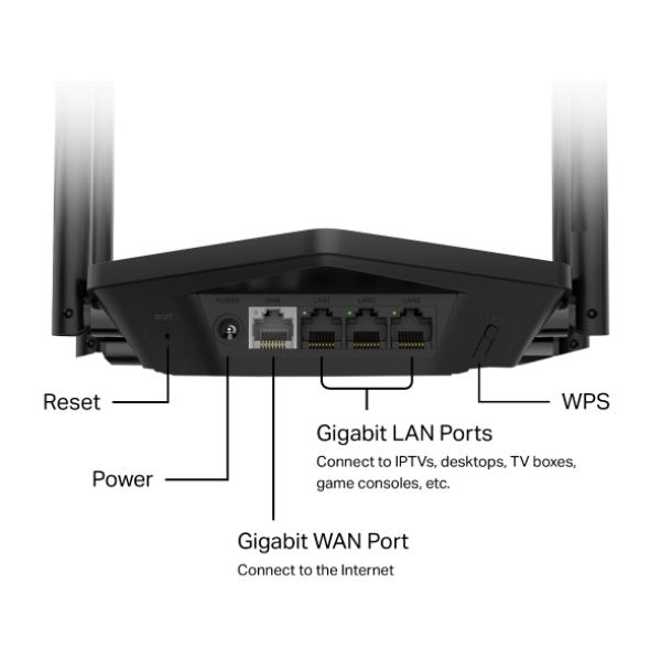 Mercusys MR78X AX2700 WiFI 6 Dual-Band router 