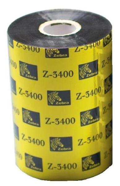 Zebra páska 3400 wax/ resin. šířka 89mm. délka 450m