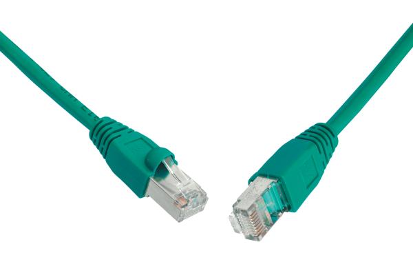SOLARIX patch kábel CAT6 UTP PVC 1m zelený snag-proof