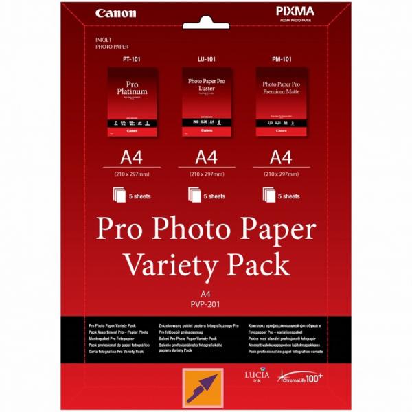 Canon PVP-201 PRO, A4 fotopapier Variety Pack