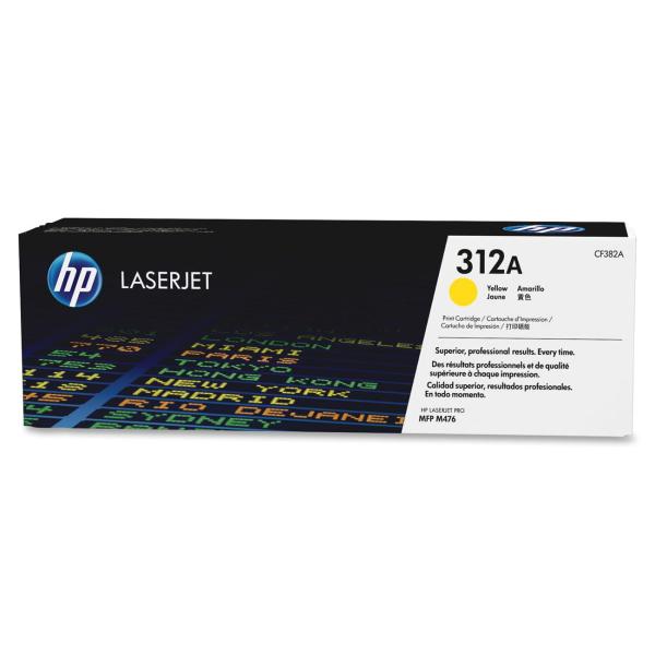 HP toner žltá HP312A  /vyťaženosť cca 2700str/