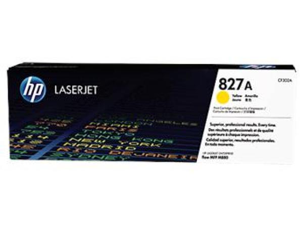 HP 827A Yellow LJ Toner Cart,  CF302A (32, 000 pages)