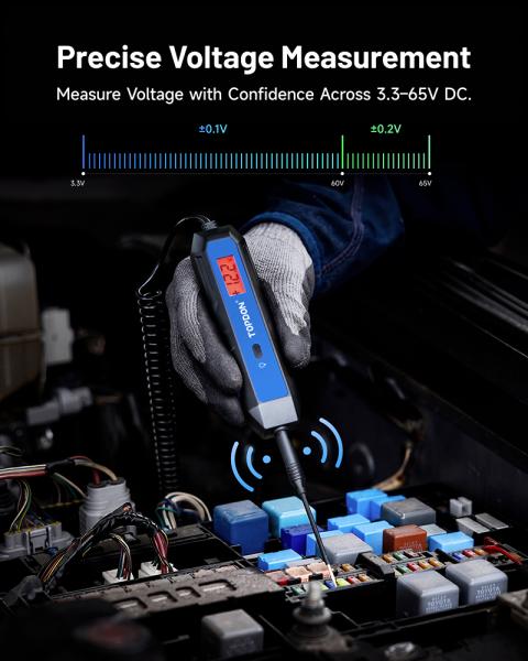 TOPDON Tester automobilových elektrických obvodov CT100/ 12V, 24V, 36V/ meranie 3, 3-65VDC/ max 1, 2A 