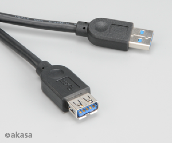 AKASA - prodlužovací kabel USB 3.0 typ A - 1, 5 m