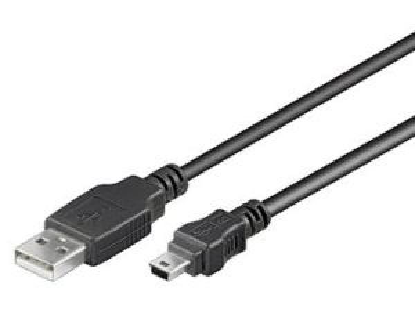 PremiumCord Kábel mini USB, A-B, 5 pinov, 0, 5 m