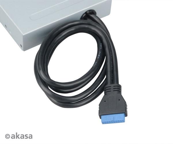 AKASA int. USB 3.0 interní čtečka karet + USB 3.0 