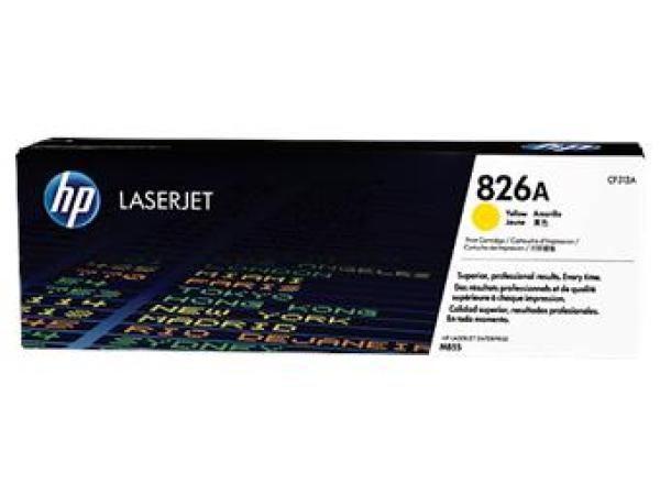 HP 826A Yellow LJ Toner Cart, CF312A (31,500 pages)