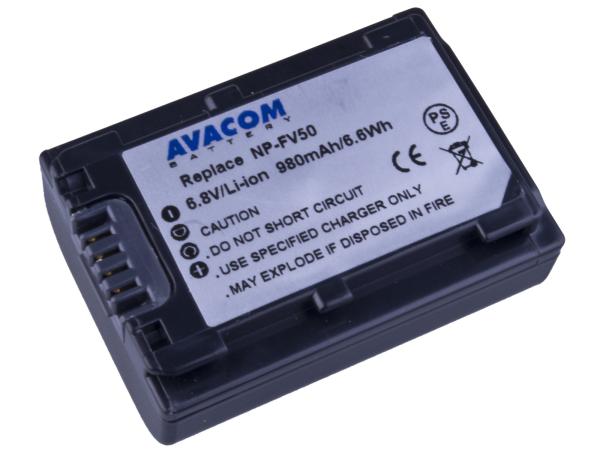 Baterie AVACOM Sony NP-FV50 Li-ion 6.8V 980mAh