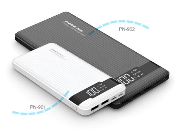 VIKING POWER BANK PN-961PD QC3.0 10000mAh, QUICK CHARGE 3.0, Čierna 