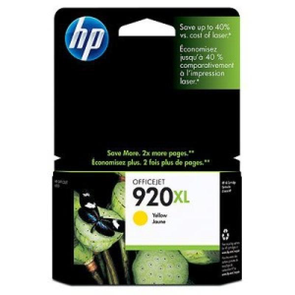 HP 920XL Yellow Ink Cart,  6 ml,  CD974AE (700 pages)