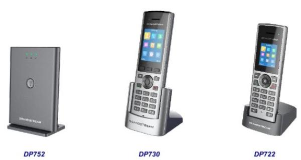 Grandstream DP730 IP tel., 2, 4" bar. displ., 2SIP úč., video, BT, Micro USB, HAC,  