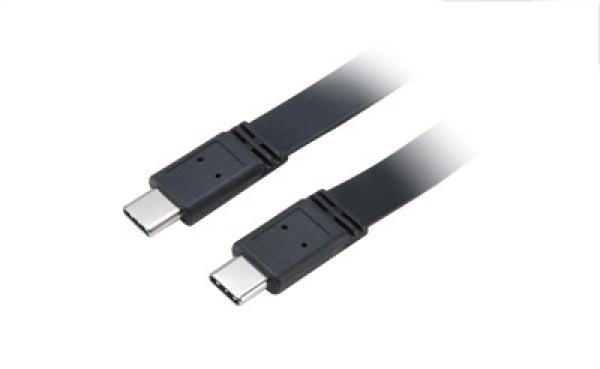 AKASA - USB 3.1 typ C na typ C kábel - 1 m slim