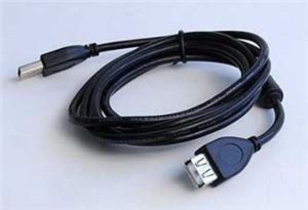 Kabel USB A-A 1, 8m 2.0 prodl. HQ s ferrit. jádrem