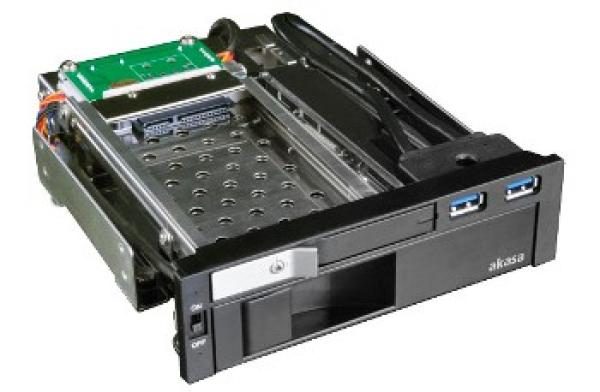 AKASA Lokstor M51 - 2.5" a 3.5" HDD rack do 5, 25"