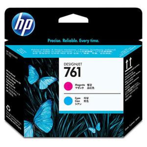 HP 761 Cyan + Magenta DJ Printhead,  CH646A