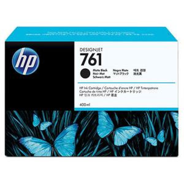 HP 761 Black matte DJ Ink Cart,  400 ml,  CM991A