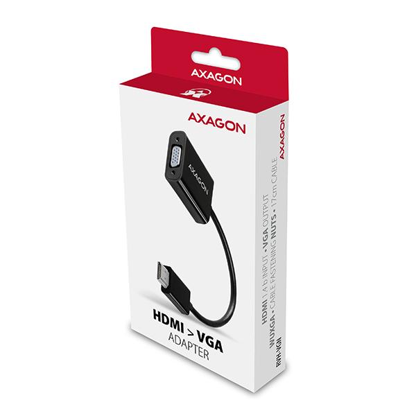 AXAGON RVH-VGN, HDMI -> VGA redukcia / adaptér, FullHD, 1920 * 1200 