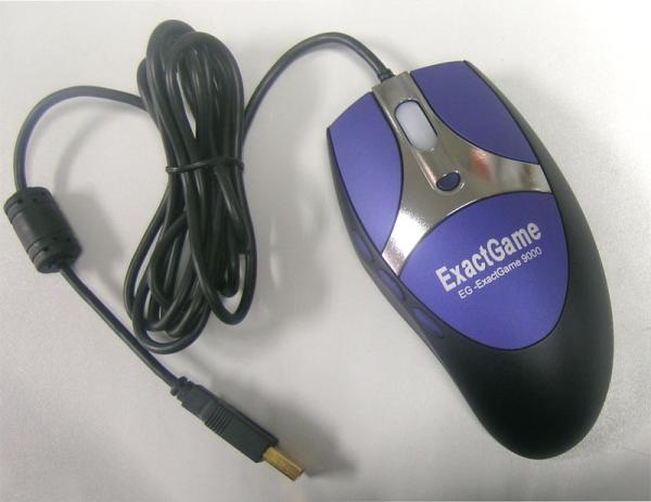 EXACTGAME EG-ExactGame9000/ Herní/ Laserová/ Drátová USB/ Černá-modrá
