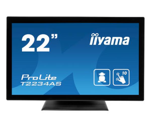 22"iiyama T2234AS-B1: IPS, Full HD, 350cd/ m2, HDMI, USB, černý