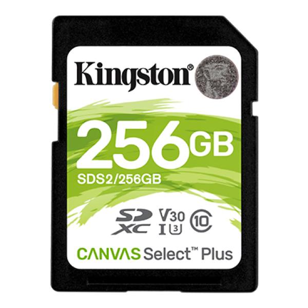 Kingston Canvas Select Plus U3/ SDXC/ 256GB/ UHS-I U3/ Class 10