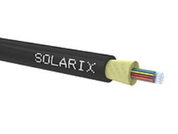 DROP1000 kábel Solarix 24vl 9/ 125 4, 0mm LSOH Eca čierny SXKO-DROP-24-OS-LSOH, cena za meter