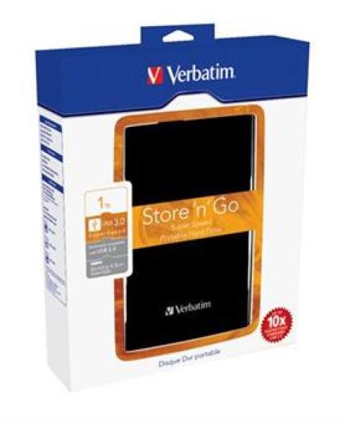 VERBATIM HDD 2.5" 1TB Store &quot;n&quot; Go USB 3.0,  čierna