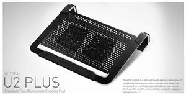 chladicí ALU podstavec Cooler Master NotePal U2 PLUS pro NTB 12-17&quot;&quot; black, 2x8cm fan