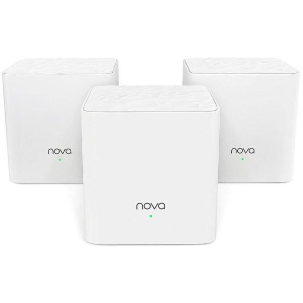 Tenda Nova MW3 (3-pack) WiFi AC1200 Mesh system Dual Band, 2x LAN/ WAN, MU-MIMO, SMART aplikace