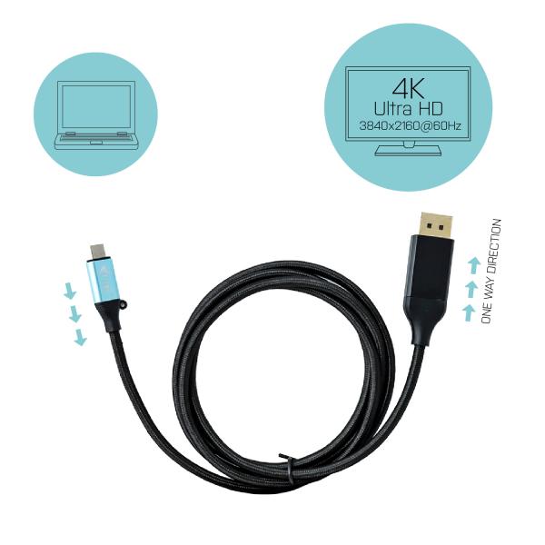 i-tec USB-C DisplayPort Cable Adapter 4K/ 60 Hz 200cm 