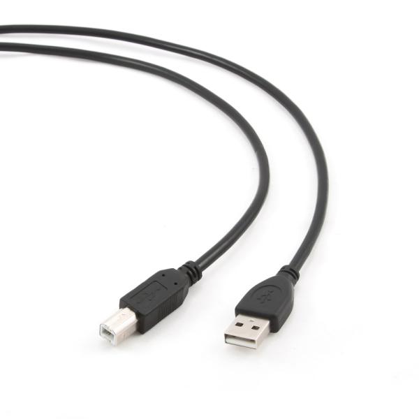 USB kábel typu AB, dĺžka 1, 8m HQ čierny