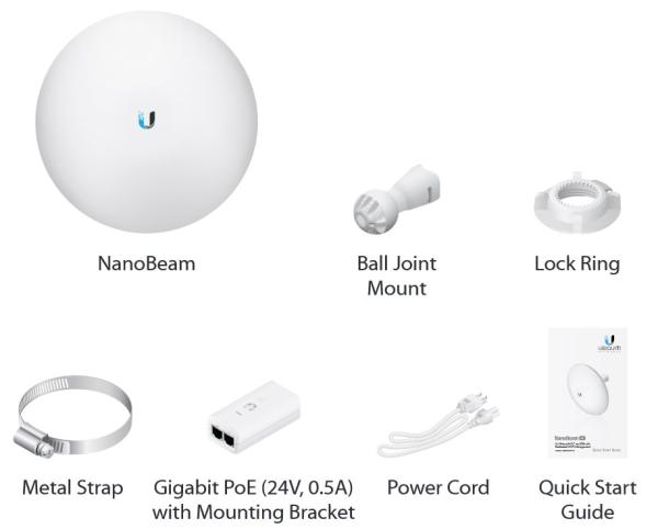 Ubiquiti NanoBeam 2AC-13, 2.4GHz MIMO, 2x13dBi, AirMAX AC 