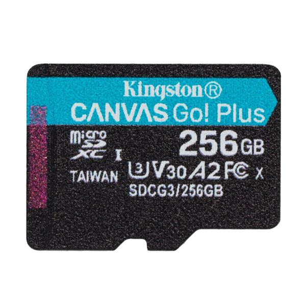 Kingston Canvas Go Plus A2/ micro SDXC/ 256 GB/ 170 MBps/ UHS-I U3 / Class 10