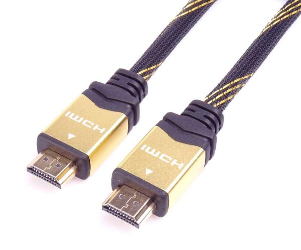 PremiumCord designový HDMI 2.0 kabel, zlacené konektory, 1, 5m