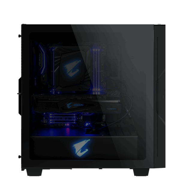 GIGABYTE AORUS Gaming AC300G/ Midi Tower/ Transpar./ Čierna 