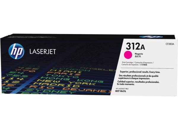 HP 312A Magenta LJ Toner Cart,  CF383A (2, 700 pages)