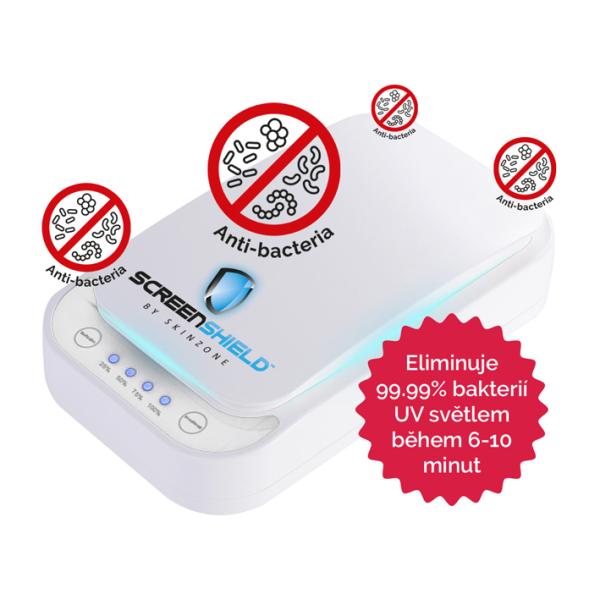 Screenshield™ UV sterilizátor pre mobilné telefóny a drobné predmety (biela)