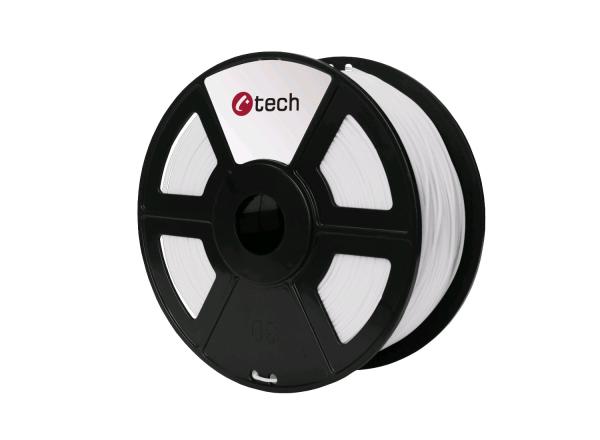 PETG filament bílá C-TECH, 1, 75mm, 1kg