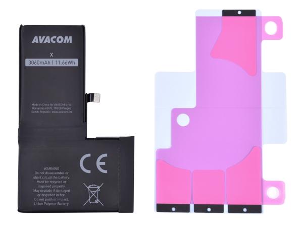AVACOM batéria pre Apple iPhone X - vysokokapacitný, Li-Ion 3, 81 V 3060mAh (náhrada 616-00346)