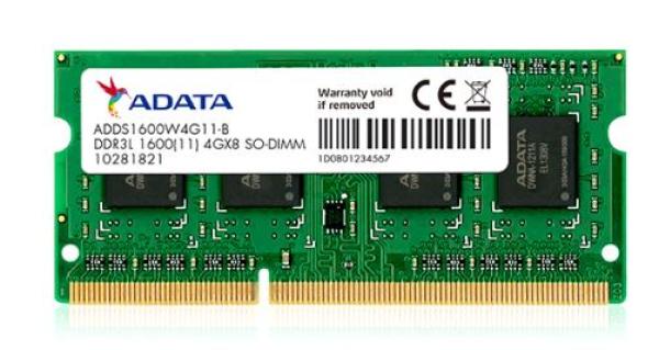 Adata/ SO-DIMM DDR3L/ 4GB/ 1600MHz/ CL11/ 1x4GB